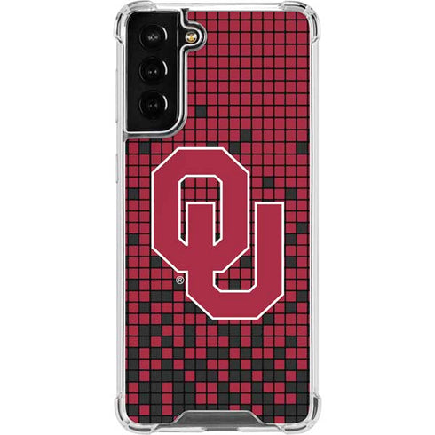 University of Oklahoma Sooners Red Digi Galaxy S21 FE Clear Case