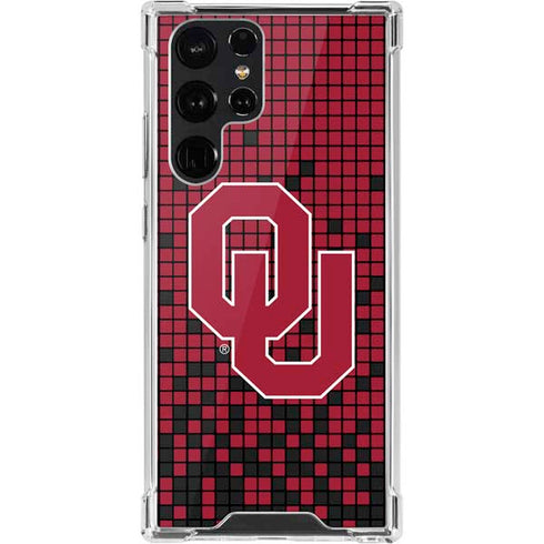 University of Oklahoma Sooners Red Digi Galaxy S22 Ultra Clear Case