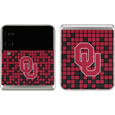 University of Oklahoma Sooners Red Digi Galaxy Z Flip3 5G Skin