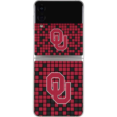 University of Oklahoma Sooners Red Digi Galaxy Z Flip3 5G Skin