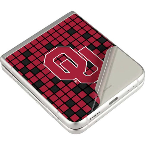 University of Oklahoma Sooners Red Digi Galaxy Z Flip3 5G Skin