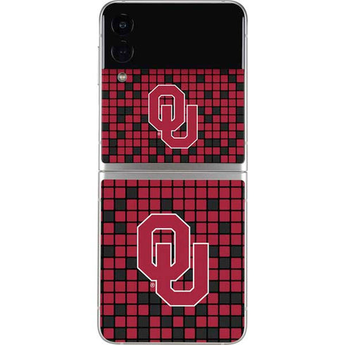 University of Oklahoma Sooners Red Digi Galaxy Z Flip4 5G Skin