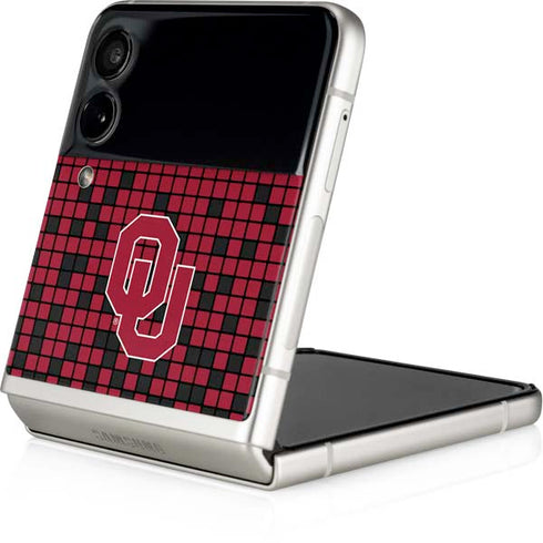 University of Oklahoma Sooners Red Digi Galaxy Z Flip4 5G Skin