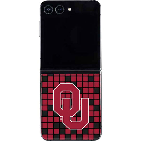 University of Oklahoma Sooners Red Digi Galaxy Z Flip5 5G Skin