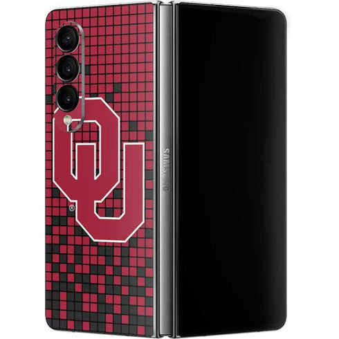 University of Oklahoma Sooners Red Digi Galaxy Z Fold4 5G Skin