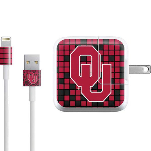 University of Oklahoma Sooners Red Digi iPad Charger (10W USB) Skin