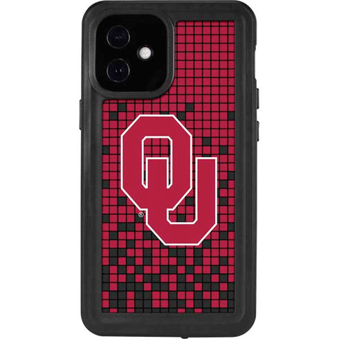University of Oklahoma Sooners Red Digi iPhone 12 Mini Waterproof Case