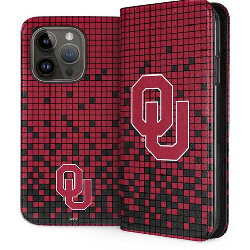 University of Oklahoma Sooners Red Digi iPhone 14 Pro Folio Case