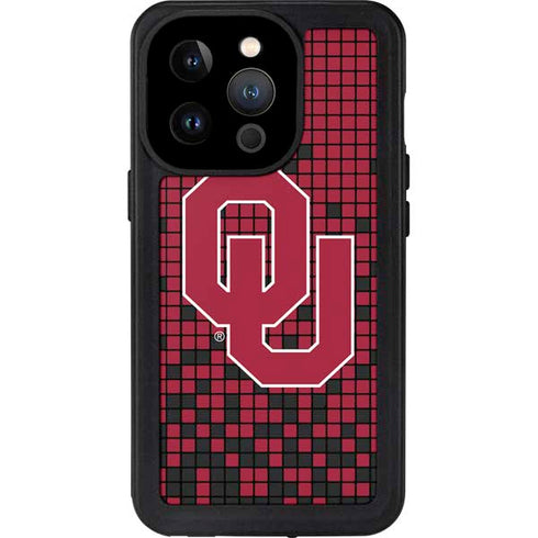 University of Oklahoma Sooners Red Digi iPhone 14 Pro Waterproof Case