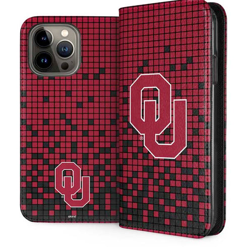 University of Oklahoma Sooners Red Digi iPhone 15 Pro Max Folio Case