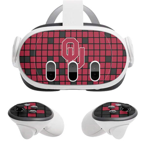 University of Oklahoma Sooners Red Digi Meta Quest 3 Skin
