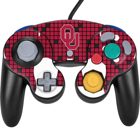 University of Oklahoma Sooners Red Digi Nintendo GameCube Controller Skin