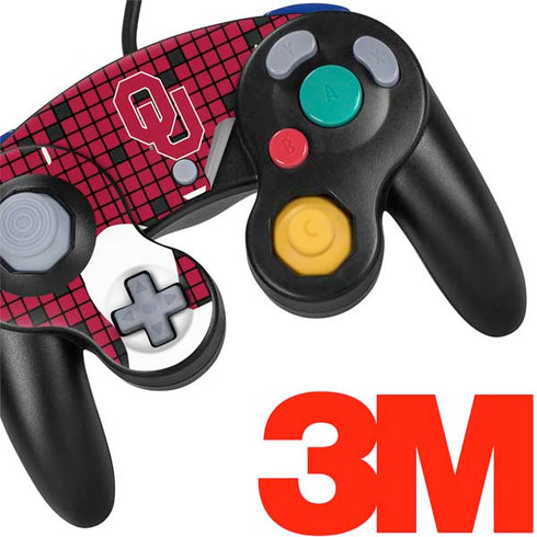 University of Oklahoma Sooners Red Digi Nintendo GameCube Controller Skin