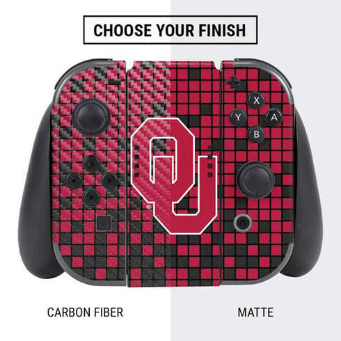 University of Oklahoma Sooners Red Digi Nintendo Switch Bundle Skin