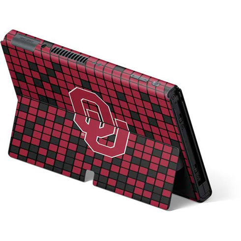 University of Oklahoma Sooners Red Digi Nintendo Switch OLED (2021) Skin