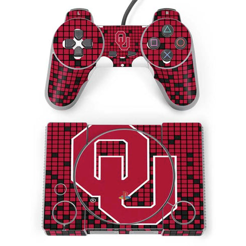 University of Oklahoma Sooners Red Digi PlayStation Classic Bundle Skin
