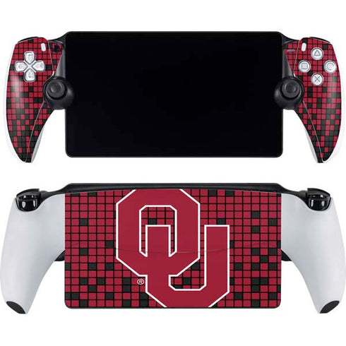 University of Oklahoma Sooners Red Digi PlayStation Portal Remote Player Skin