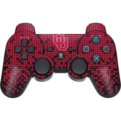 University of Oklahoma Sooners Red Digi PS3 Dual Shock wireless controller Skin