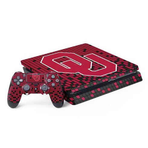 University of Oklahoma Sooners Red Digi PS4 Slim Bundle Skin