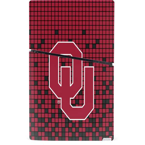 University of Oklahoma Sooners Red Digi PS5 Slim Digital Edition Bundle Skin