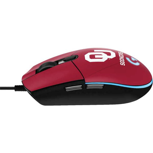 University of Oklahoma Sooners Red G203 Prodigy RGB Wired Gaming Mouse Skin