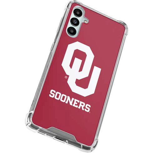 University of Oklahoma Sooners Red Galaxy A14 5G Clear Case