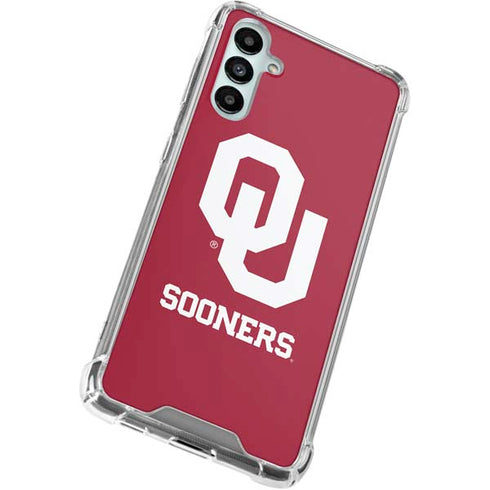 University of Oklahoma Sooners Red Galaxy A15 5G Clear Case