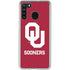 University of Oklahoma Sooners Red Galaxy A21 Clear Case