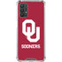University of Oklahoma Sooners Red Galaxy A32 5G Clear Case