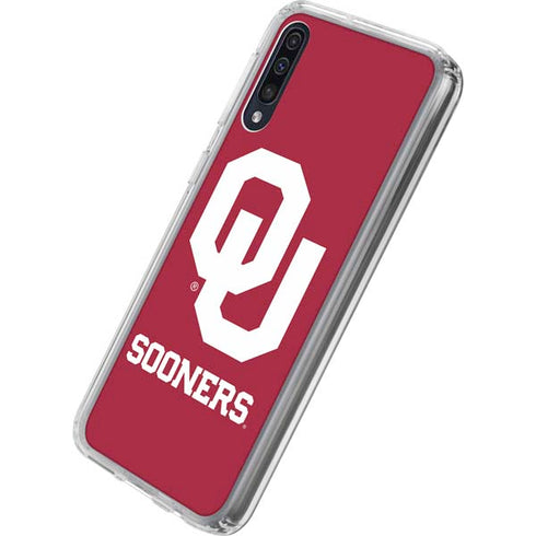 University of Oklahoma Sooners Red Galaxy A50 Clear Case