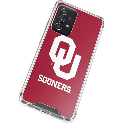 University of Oklahoma Sooners Red Galaxy A52 5G Clear Case
