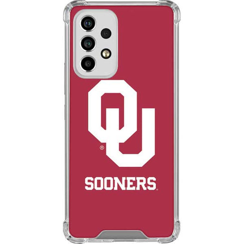 University of Oklahoma Sooners Red Galaxy A53 5G Clear Case