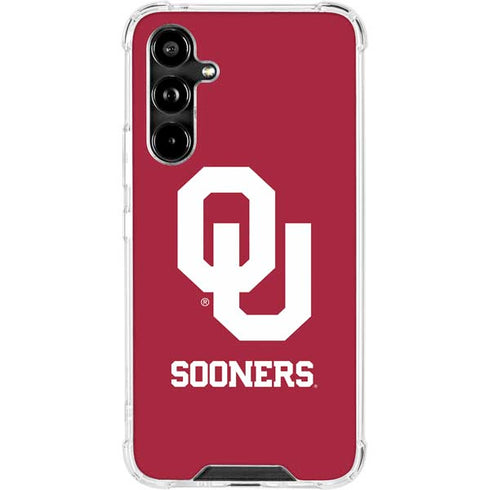 University of Oklahoma Sooners Red Galaxy A54 5G Clear Case