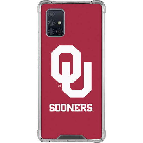 University of Oklahoma Sooners Red Galaxy A71 5G Clear Case