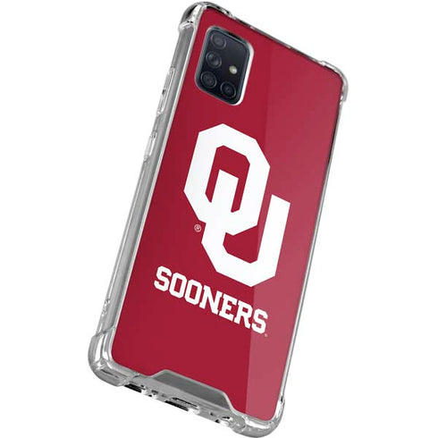 University of Oklahoma Sooners Red Galaxy A71 5G Clear Case