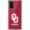 University of Oklahoma Sooners Red Galaxy Note20 5G Clear Case