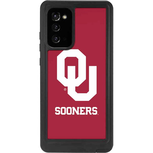 University of Oklahoma Sooners Red Galaxy Note20 5G Waterproof Case