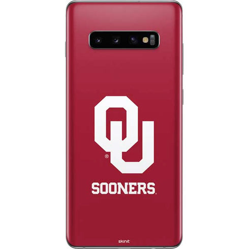 University of Oklahoma Sooners Red Galaxy S10 Plus Skin