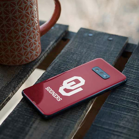 University of Oklahoma Sooners Red Galaxy S10e Skin
