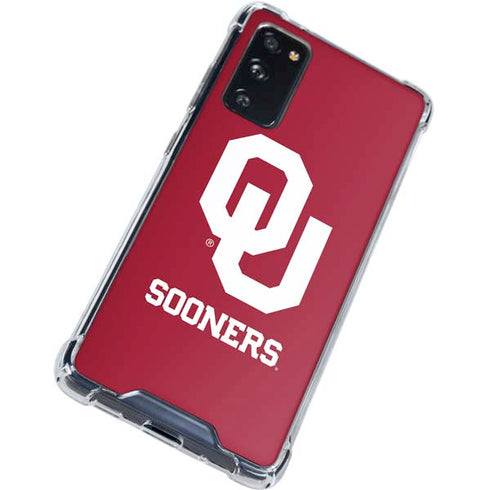 University of Oklahoma Sooners Red Galaxy S20 FE Clear Case