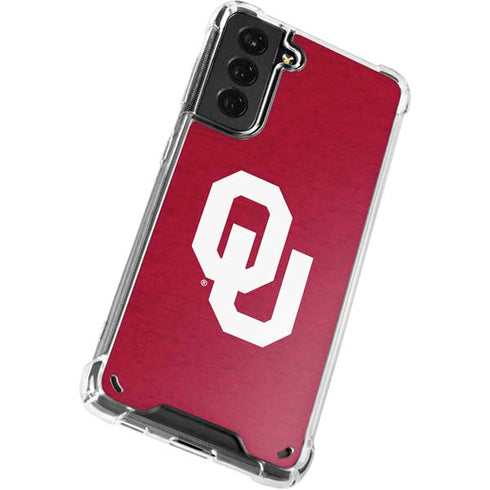 University of Oklahoma Sooners Red Galaxy S21 5G Clear Case