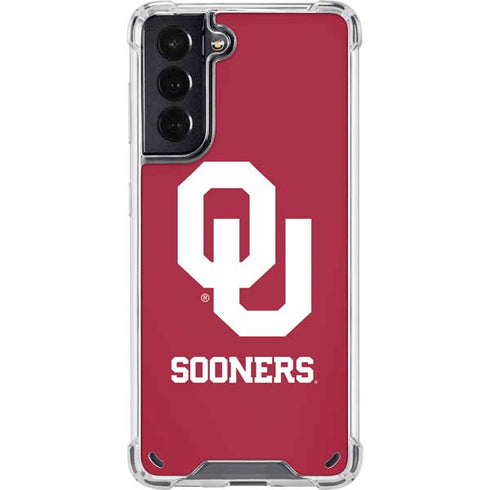 University of Oklahoma Sooners Red Galaxy S21 5G Clear Case