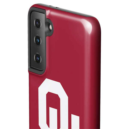 University of Oklahoma Sooners Red Galaxy S21 FE Pro Case