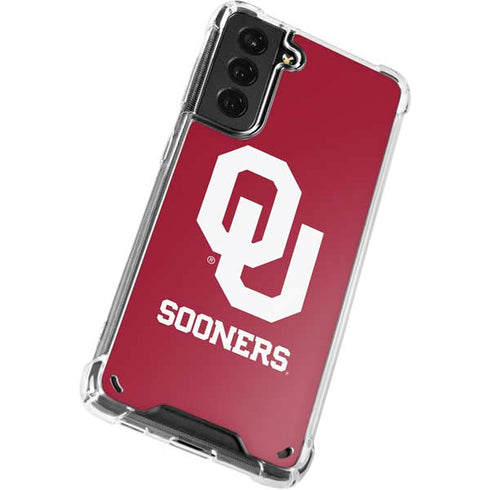 University of Oklahoma Sooners Red Galaxy S21 Plus 5G Clear Case