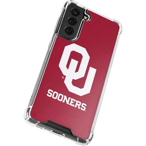 University of Oklahoma Sooners Red Galaxy S22 Plus Clear Case