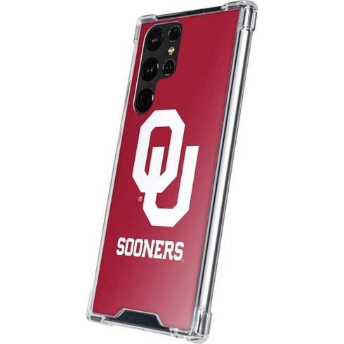 University of Oklahoma Sooners Red Galaxy S22 Ultra Clear Case