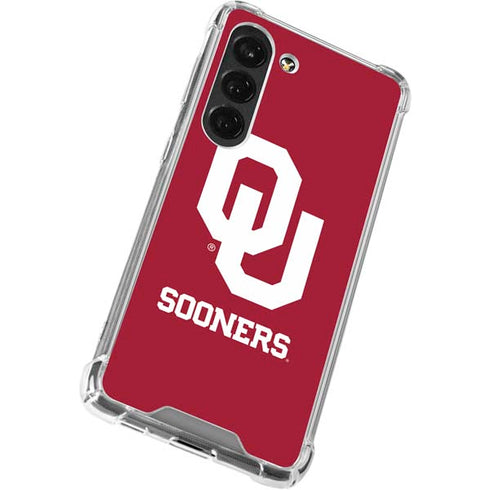 University of Oklahoma Sooners Red Galaxy S23 Clear Case