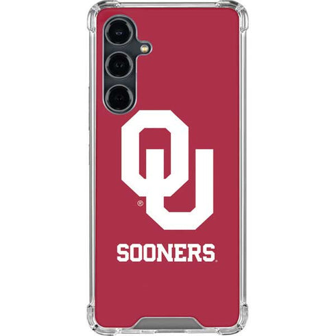 University of Oklahoma Sooners Red Galaxy S23 FE Clear Case