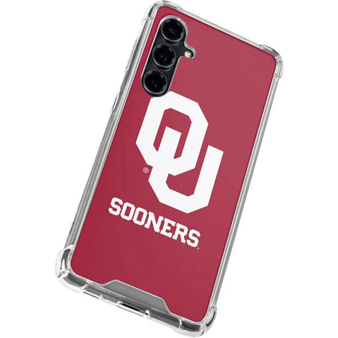 University of Oklahoma Sooners Red Galaxy S23 FE Clear Case