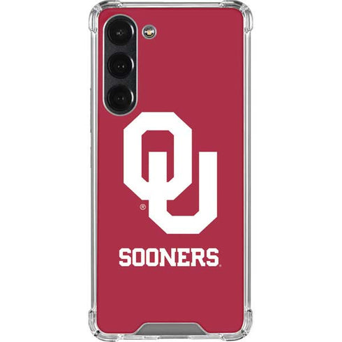 University of Oklahoma Sooners Red Galaxy S23 Plus Clear Case
